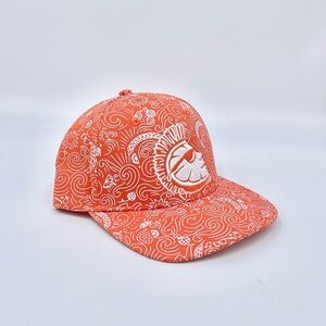 NEW Shock Top Belgian Wheat Patterned Orange SnapBack Promo Hat Adult OSFM
